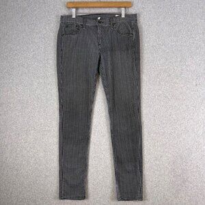 Rag & Bone Pants Women’s 29 Black White Corduroy Check Stretch Skinny Mid-Rise